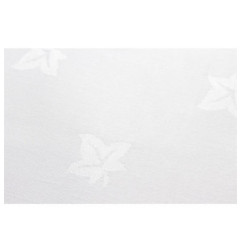 Nappe ronde blanche feuilles de lierre Mitre Luxury Luxor 1725mm