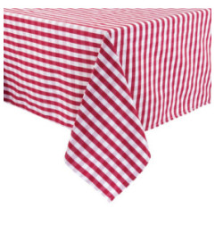 Nappe carrée à carreaux rouges en polyester Mitre Comfort Gingham 1320 x 1320mm