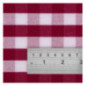 Nappe carrée à carreaux rouges en polyester Mitre Comfort Gingham 1320 x 1320mm