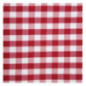 Nappe carrée à carreaux rouges en polyester Mitre Comfort Gingham 1320 x 1320mm