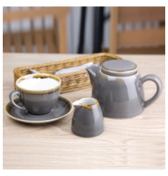 Soucoupe espresso Olympia Kiln grise 140mm