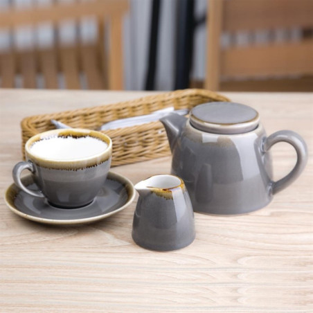 Soucoupe espresso Olympia Kiln grise 140mm