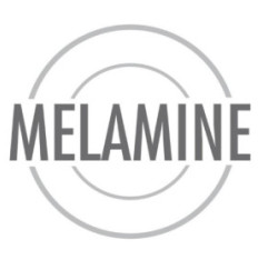 Cendrier noir en mélamine Kristallon