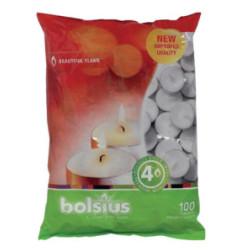 Bougies chauffe plats Bolsius 4 heures (Lot de 100)