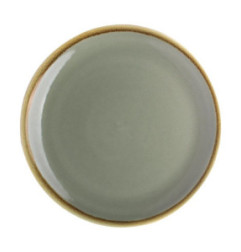 Assiette plate ronde couleur mousse Kiln Olympia 230mm lot de 6