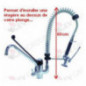 DOUCHETTE ET ROBINET DE PRELAVAGE HAUTEUR 600mm DOUCHETTE ET ROBINET DE PRELAVAGE HAUTEUR 600mm