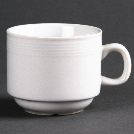 Tasse à thé empilable Linear 20cl Olympia (Lot de 12)