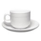Soucoupes pour tasses à thé empilables 200ml Olympia Linear (lot de 12)