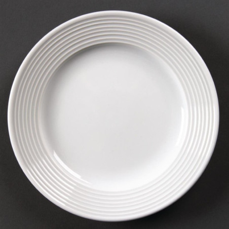 Assiettes à bord large Olympia Linear 150mm (Lot de 12)