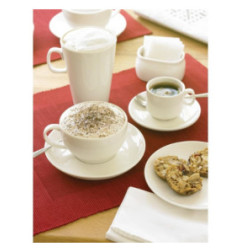 Soucoupe pour tasse à cappuccino Ivory 282ml Olympia (Lot de 12)