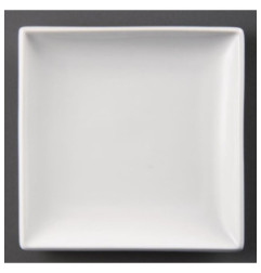 Assiettes carrées blanches Olympia Whiteware 180mm (lot de 12)