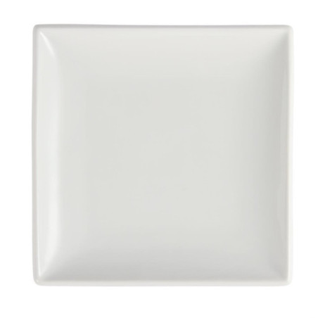 Assiettes carrées blanches Olympia Whiteware 180mm (lot de 12)