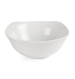 Bols carrés à bords ondulés blancs Olympia 220mm (Lot de 12)