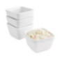 Minis plats carrés hauts blancs 75mm Olympia (Lot de 12)