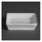 Mini plats carrés blancs Olympia 80mm (Lot de 12)