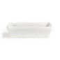 Mini plats carrés blancs Olympia 80mm (Lot de 12)