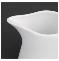Pots à lait blancs Olympia 170ml (Lot de 6)
