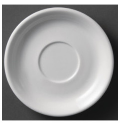 Soucoupes pour tasses à cappuccino blanches 180mm Olympia (Lot de 12)