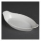 Plats ovales à oreilles blancs Olympia 290 x 166mm (Lot de 6)