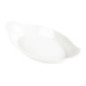 Plats ovales à oreilles blancs Olympia 290 x 166mm (Lot de 6)