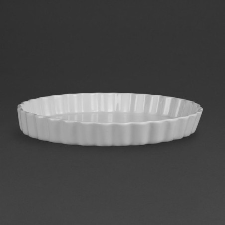 Plats à tarte blancs Olympia 297mm (Lot de 6)
