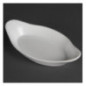 Plats ovales à oreilles blancs Olympia 230 x 130mm (Lot de 6)