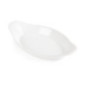 Plats ovales à oreilles blancs Olympia 230 x 130mm (Lot de 6)