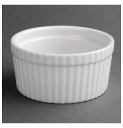 Plats à soufflé blancs Olympia 105mm (Lot de 6)