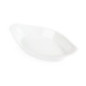 Plats ovales à oreilles blancs Olympia 253 x 140mm (Lot de 6)