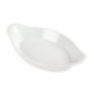 Plats ovales à oreilles blancs 204 x 115mm Olympia (Lot de 6)