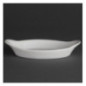 Plats ovales à oreilles blancs 204 x 115mm Olympia (Lot de 6)