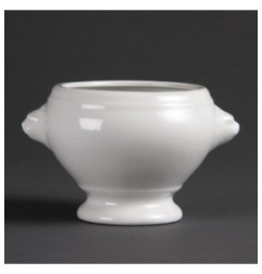 Bols à soupe tête de lion Olympia Whiteware 475 ml (lot de 6)