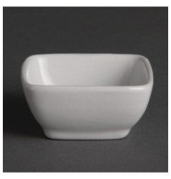 Mini-plats carrés arrondis 60mm Olympia (Lot de 12)