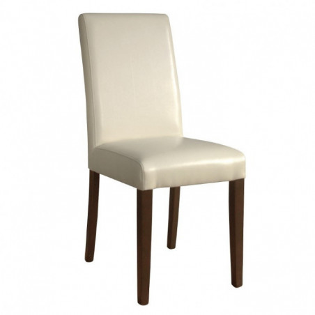 Chaises en simili cuir Bolero crème (Lot de 2)