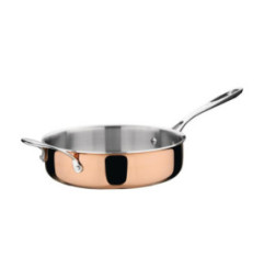 Sauteuse en cuivre 3 couches induction Vogue 240mm
