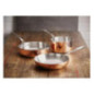 Sauteuse évasée en cuivre 3 couches induction Vogue 200mm