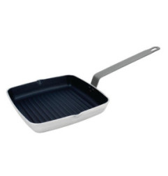 Poêle antiadhésive carrée fond rainuré Vogue 240mm