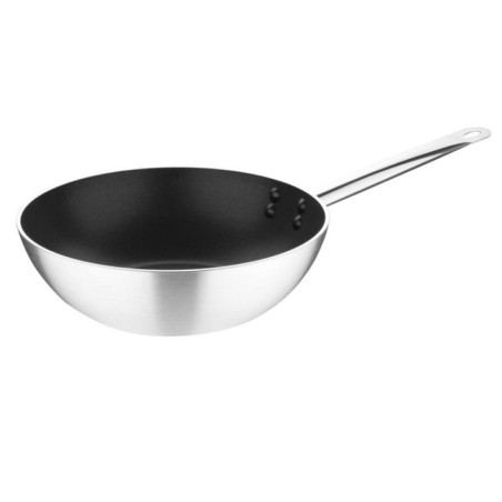 Wok aluminium antiadhesif induction Vogue Teflon Platinum Plus 300mm