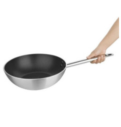 Wok aluminium antiadhesif induction Vogue Teflon Platinum Plus 300mm