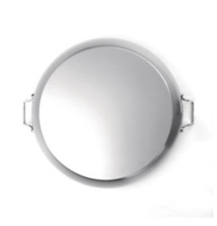 Poêle à paëlla en acier carbone Vogue 508mm