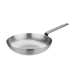 Wok en acier carbone Vogue 280mm