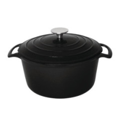 Grande cocotte ronde noire Vogue