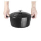 Grande cocotte ronde noire Vogue