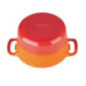 Grande cocotte ronde orange Vogue