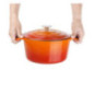 Grande cocotte ronde orange Vogue