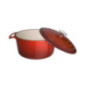 Grande cocotte ronde rouge Vogue