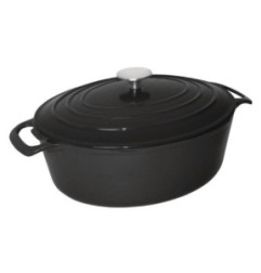 Grande cocotte ovale noire Vogue 6L