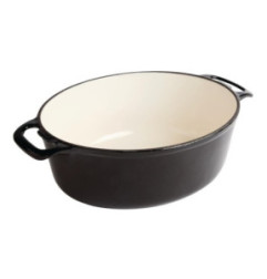 Grande cocotte ovale noire Vogue 6L
