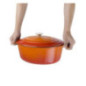 Grande cocotte ovale orange Vogue 6L
