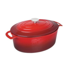Grande cocotte ovale rouge Vogue 6L